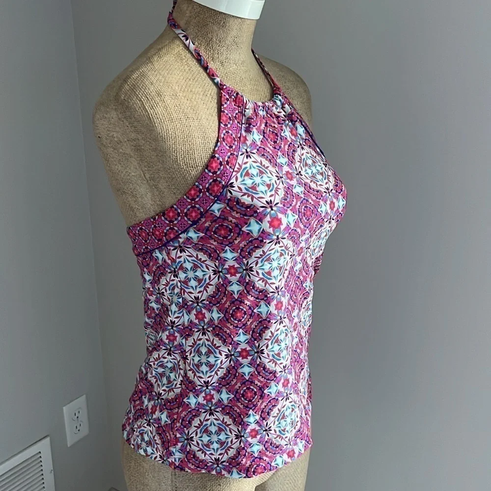 LAUNDRY BY SHELLI SEGAL Tankini Swim Top Size Small NWT